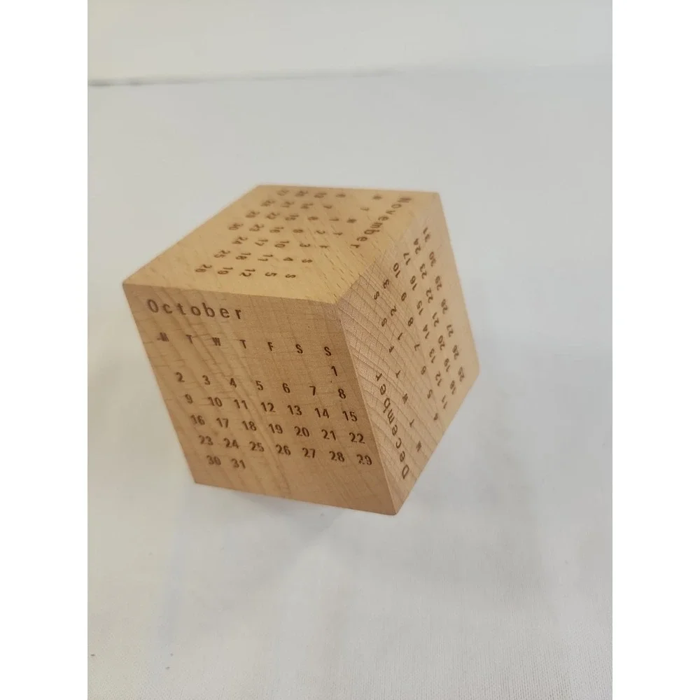 Dodecahedron Calender Wooden From 2017 Great For Your Birth Year